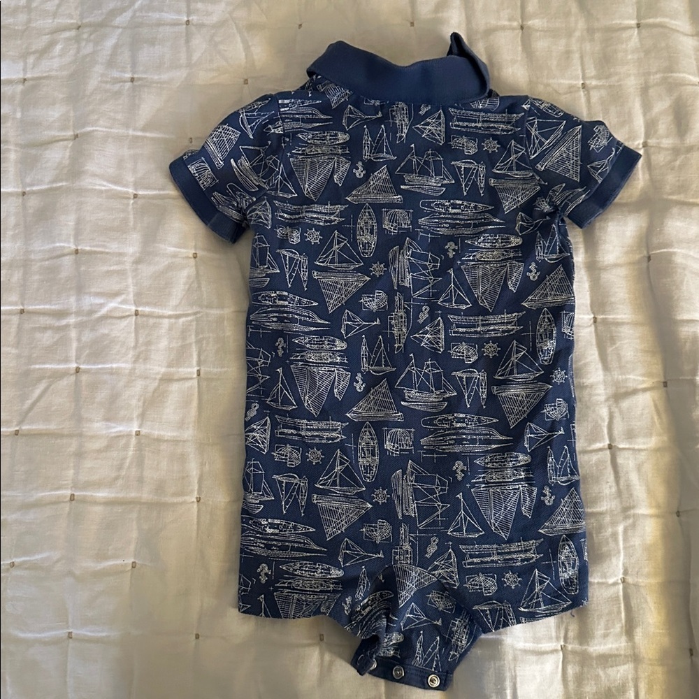 8 piece 12mo. Baby Boy Clothes Aquatic Theme (041) - Picture 11 of 16